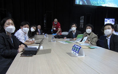 COP26 韓国政府代表団との懇談会(韓国環境部・統一部) (R3.11.9)