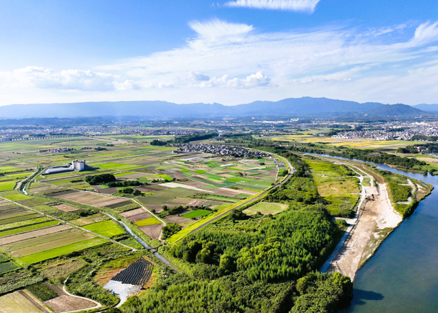 雲出川の空撮(R4.10.14)