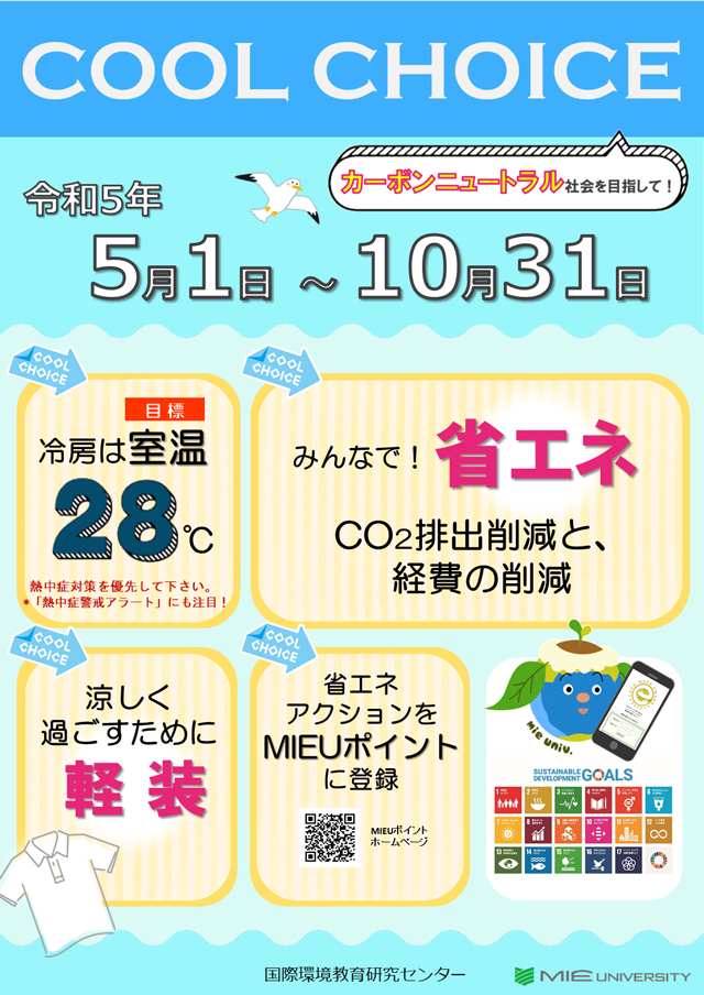 夏のCOOL CHOICEのポスター