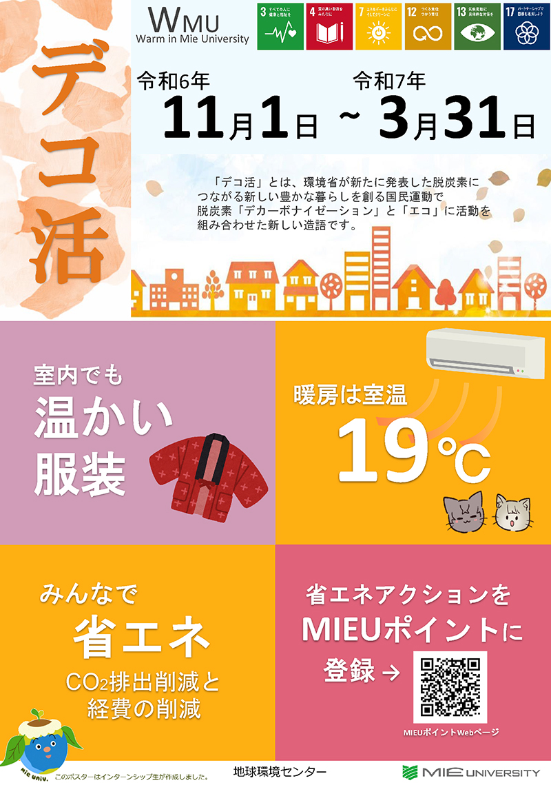 冬のデコ活のポスター