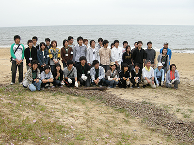 町屋海岸清掃開始